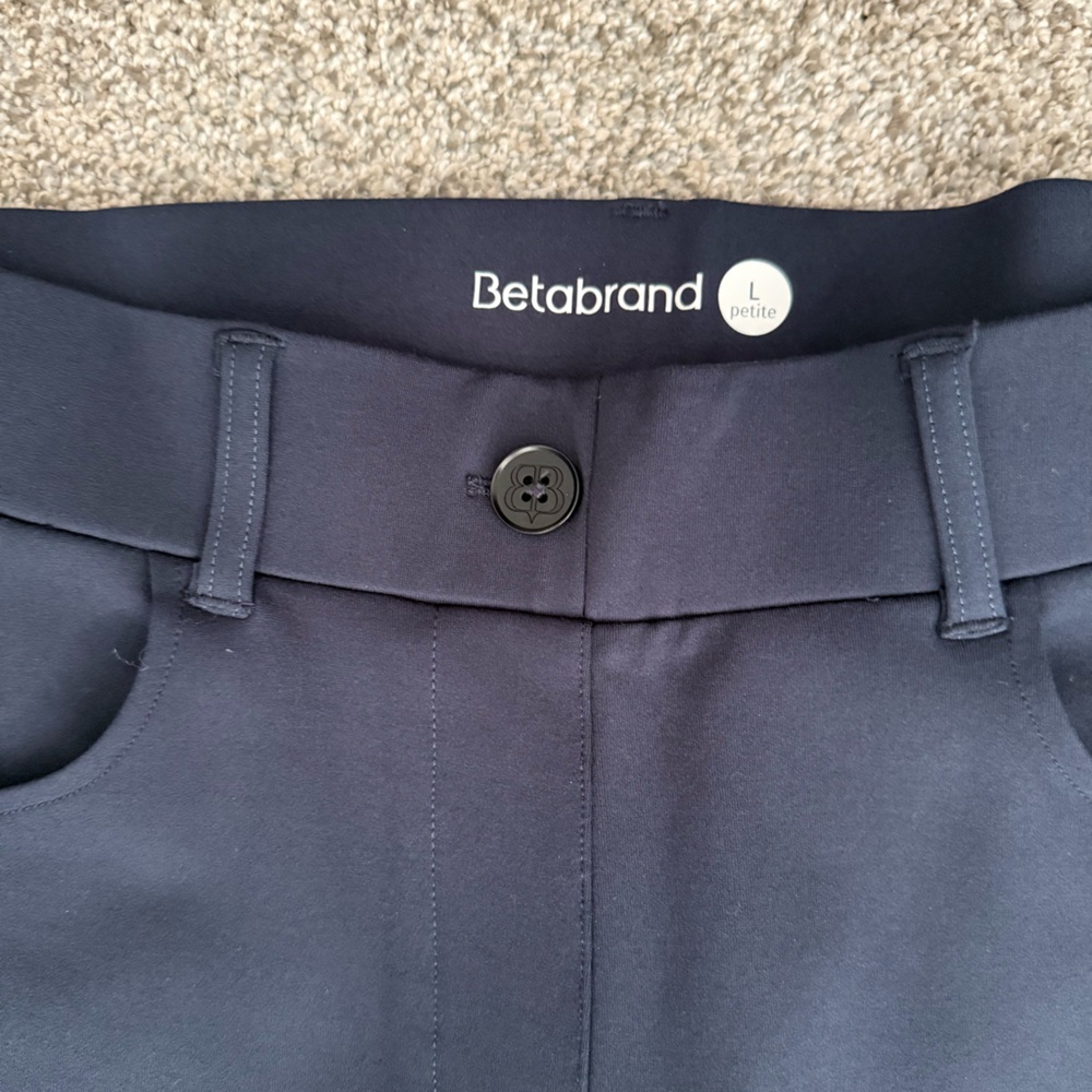 Betabrand 7-pocket Yoga Pant BootCut Navy - Picture 2 of 2